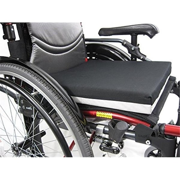 Carman Karman CU-FO-18 18 in. Universal Foam Deluxe Wheelchair Seat Cushion; Black CU-FO-18 - main